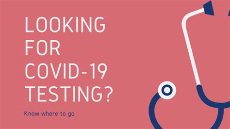 Here's where you can get tested for COVID